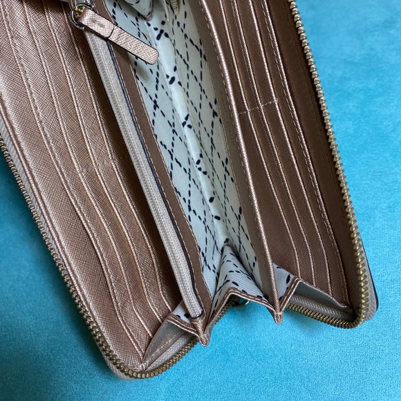 Kate Spade Felix Newbury Saffiano Rose Gold Purse - Picture 6 of 15